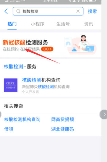 支付宝可以预约核酸检测吗