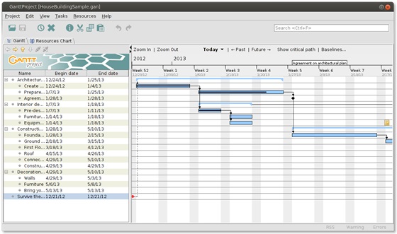 Gantt Projectv2.46下载-Gantt Project中文版最新版下载-53系统之家 运行截图1