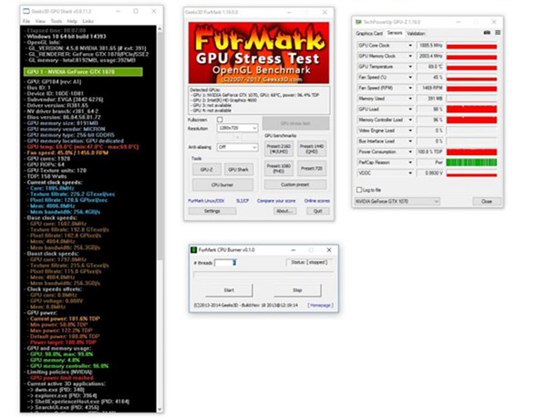 FurMark显卡测试工具V1.26-FurMark显卡测试工具中文版下载 运行截图1