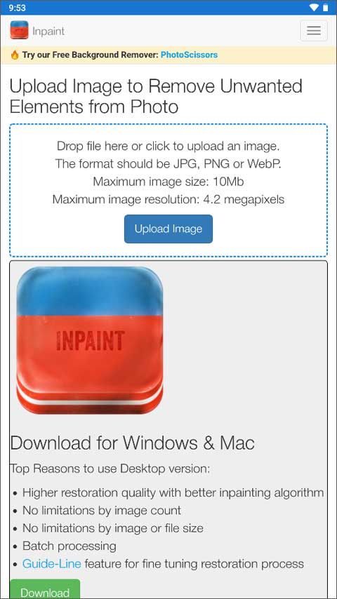 inpaint软件绿色版下载-inpaint绿色版安卓手机下载v1.0.2 运行截图1