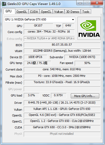 GPU Caps Viewer检测显卡体质v1.58.0.1-GPU Caps Viewer最新显卡测试工具下载 运行截图1