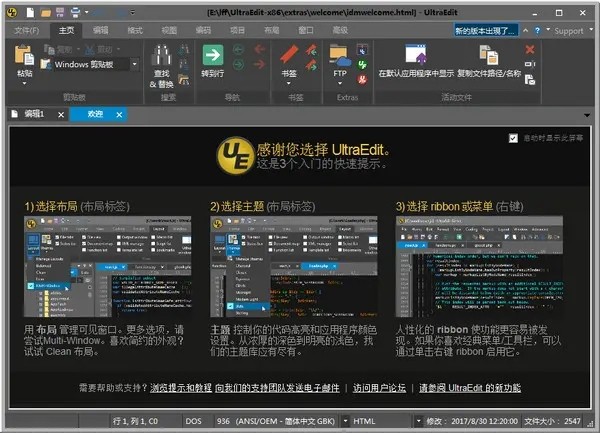 UltraEdit免安装版v30.1.0.23下载-UE编辑器最新版下载2024 运行截图1