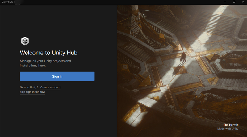 Unity Hub