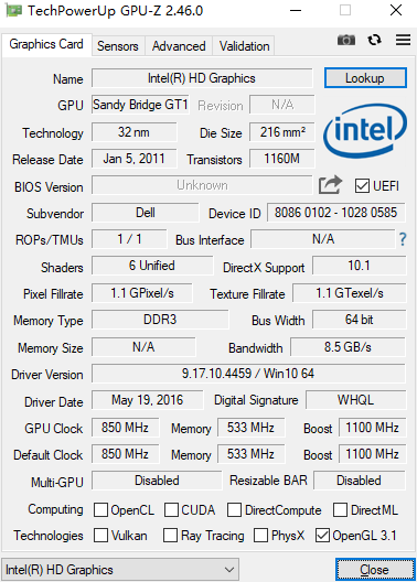 GPU-Z下载2024官方最新版_GPU-Z免费下载安装 运行截图1